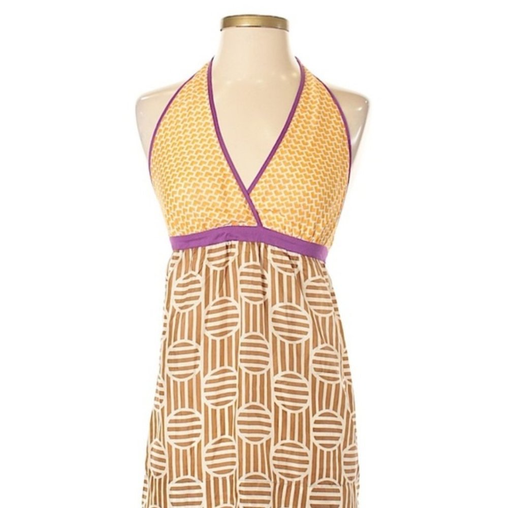 Anthropologie A Commom Thread L Silk Halter Top